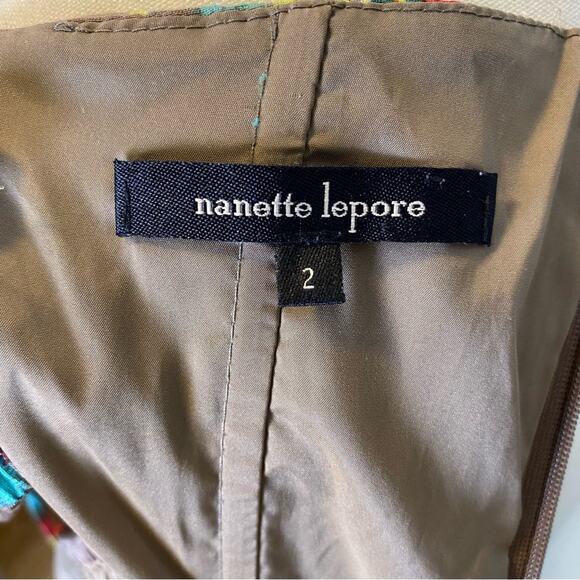 Nanette Lepore Multicolor Removable Strap Layered Party Dress Size 2 Womens - Picture 8 of 16